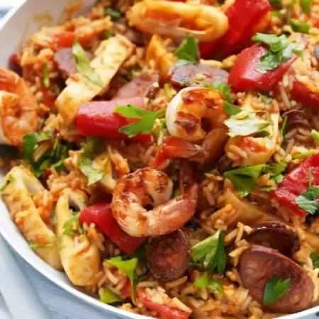 Tigaie picanta cu fructe de mare